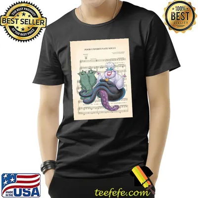 Little mermaid ursula with jetsam and flotsam poor unfortunate souls shirt