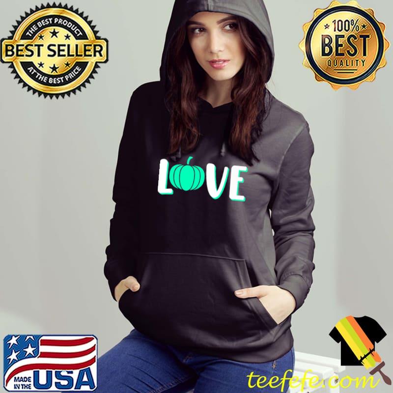 Love Pumpkin Food Allergy Awareness Month Teal Ribbon Graphic T-Shirt Hoodie Love Pumpkin Food Allergy Awareness Month Teal Ribbon Graphic T-Shirt Hoodie