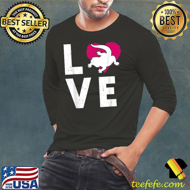 Love Reptile Grapic Saying Bearded Dragon T-Shirt Long Sleeve Tee Love Reptile Grapic Saying Bearded Dragon T-Shirt Long Sleeve Tee