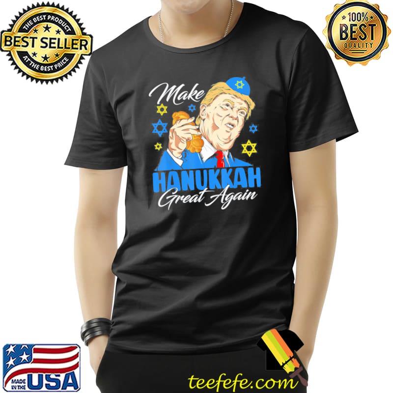 Make hanukkah great again Trump happy chanukah jewish shirt
