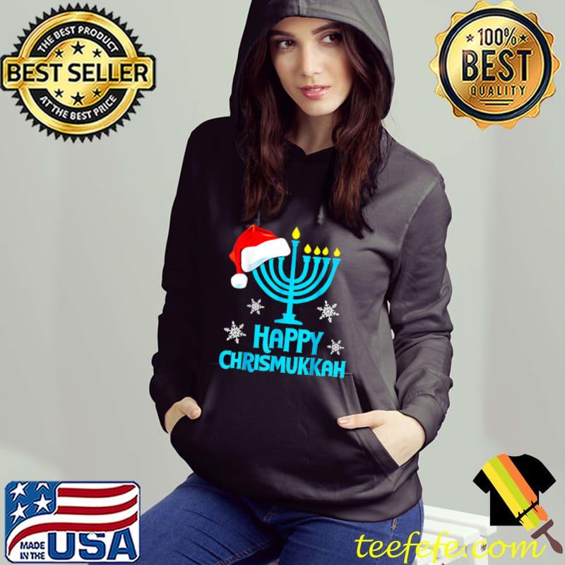 Merry Chrismukkah 2022 Happy Hanukkah Christmas Santa Hat T-Shirt Hoodie Merry Chrismukkah 2022 Happy Hanukkah Christmas Santa Hat T-Shirt Hoodie