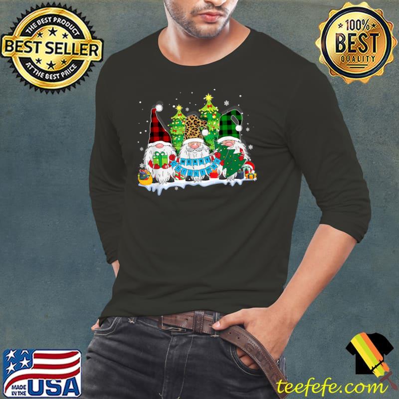 Merry Christmas Gnome Leopard Pajama Matching Family Xmas T-Shirt Long Sleeve Tee Merry Christmas Gnome Leopard Pajama Matching Family Xmas T-Shirt Long Sleeve Tee