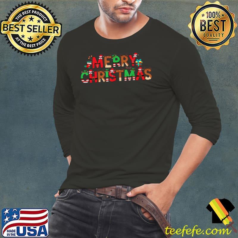 Merry Christmas Leopard Buffalo Red Plaid Santa Family Xmas T-Shirt Long Sleeve Tee Merry Christmas Leopard Buffalo Red Plaid Santa Family Xmas T-Shirt Long Sleeve Tee