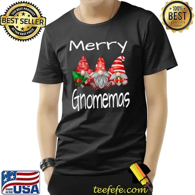 Merry Gnomemas Gnome Christmas Holiday Santa Decor T-Shirt
