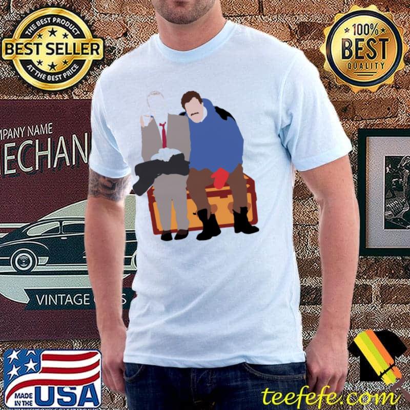 Minimalist art planes trains and automobiles shirt