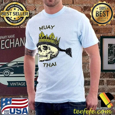 Muay Thai King Skull Halloween T-Shirt
