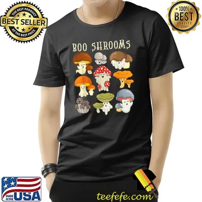 Mushroom Ghost Boo Shroom Halloween Cute Ghost Mushroom T-Shirt