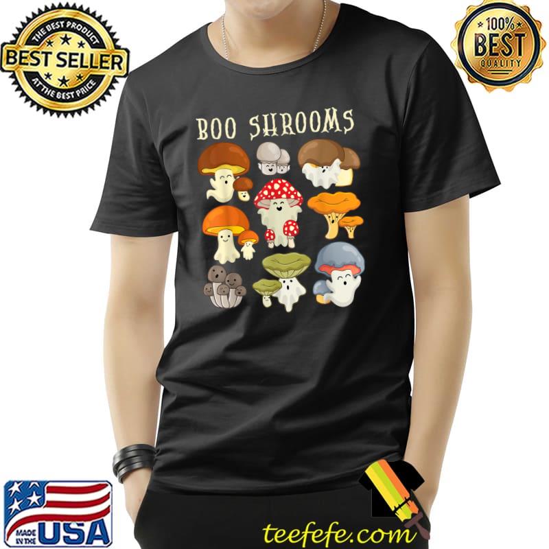 Mushroom Ghost Boo Shroom Halloween Cute Ghost Mushroom T-Shirt