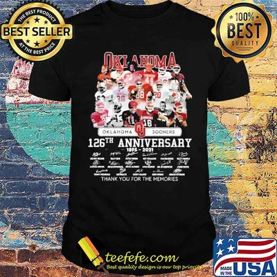 Oklahoma Sooners 126th Anniversary Shirt