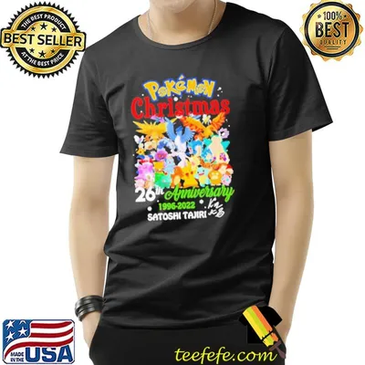 Pokemon christmas 26th anniversary 1996 2022 shirt