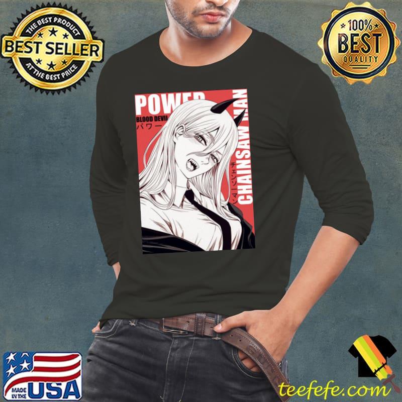 Power blood devil chainsaw man anime japanese s Long Sleeve Tee Power blood devil chainsaw man anime japanese s Long Sleeve Tee