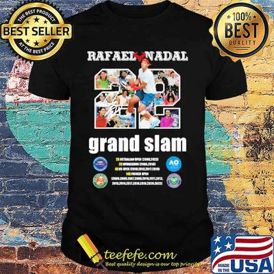 Rafael Nadal 22 Grand Slam Shirt