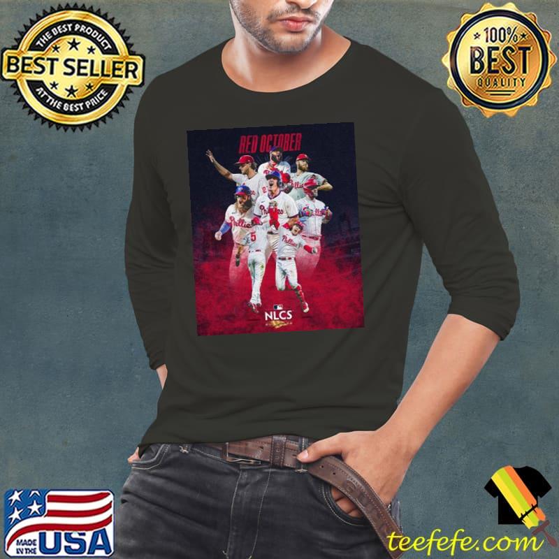 Red october nlcs 2022 bound philadelphia phillies baseball s Long Sleeve Tee Red october nlcs 2022 bound philadelphia phillies baseball s Long Sleeve Tee