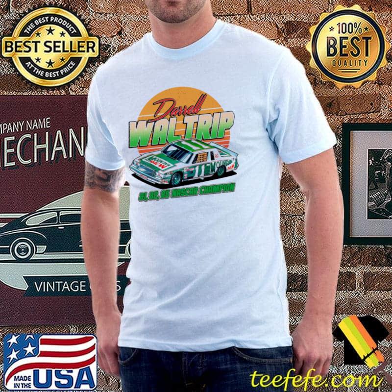 Retro 80s style darrell waltrip nascar legend racing trending shirt