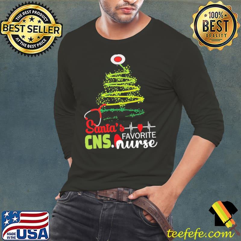 Santa's favorite cns nurse cns nurse christmas s Long Sleeve Tee Santa's favorite cns nurse cns nurse christmas s Long Sleeve Tee