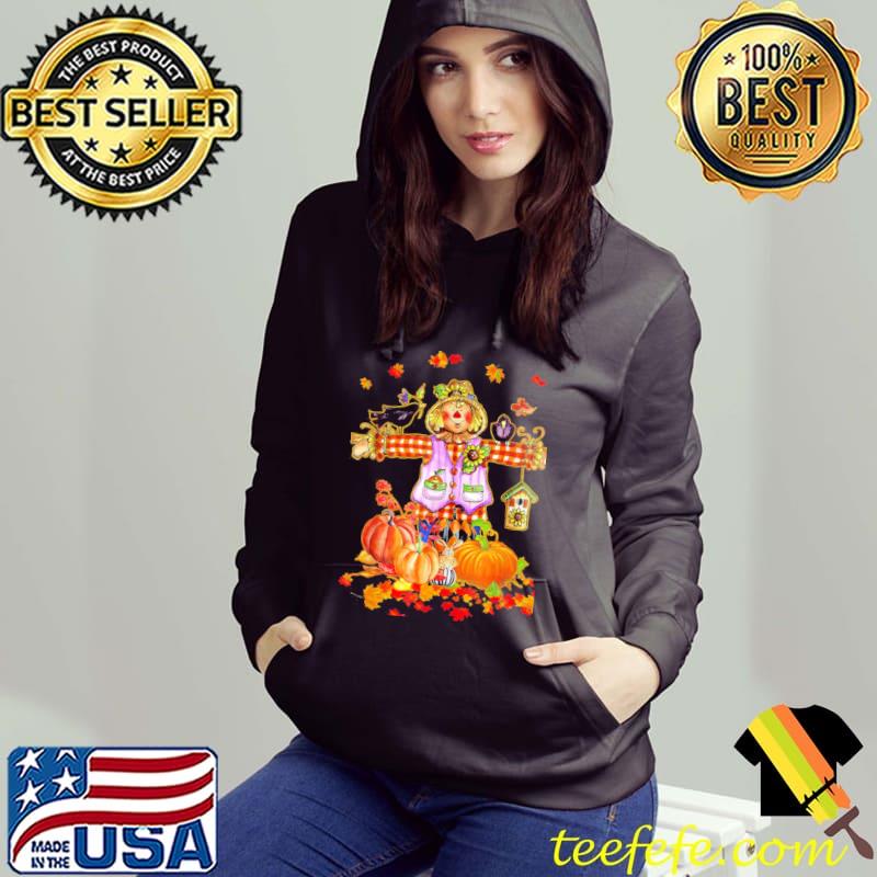 Scarecrow autumn hello fall pumpkin thanksgiving halloween s Hoodie Scarecrow autumn hello fall pumpkin thanksgiving halloween s Hoodie