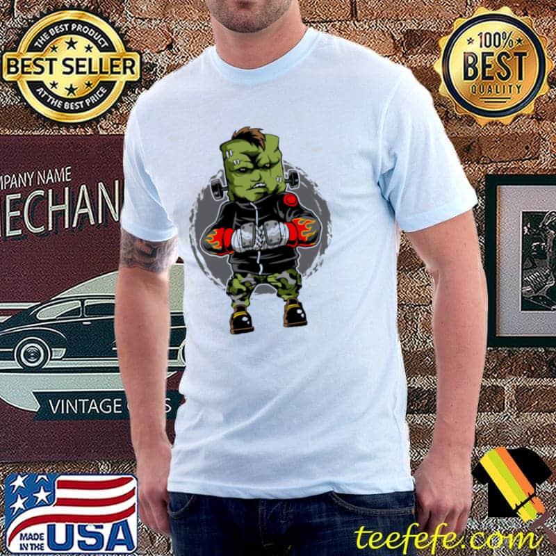 Scary frankenstein boxers halloween trending shirt