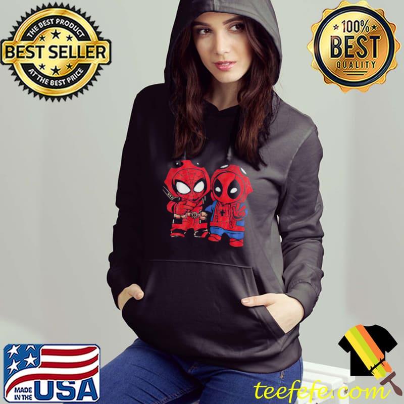 Spider man and deadpool cosplay friends spiderman christmas s Hoodie Spider man and deadpool cosplay friends spiderman christmas s Hoodie