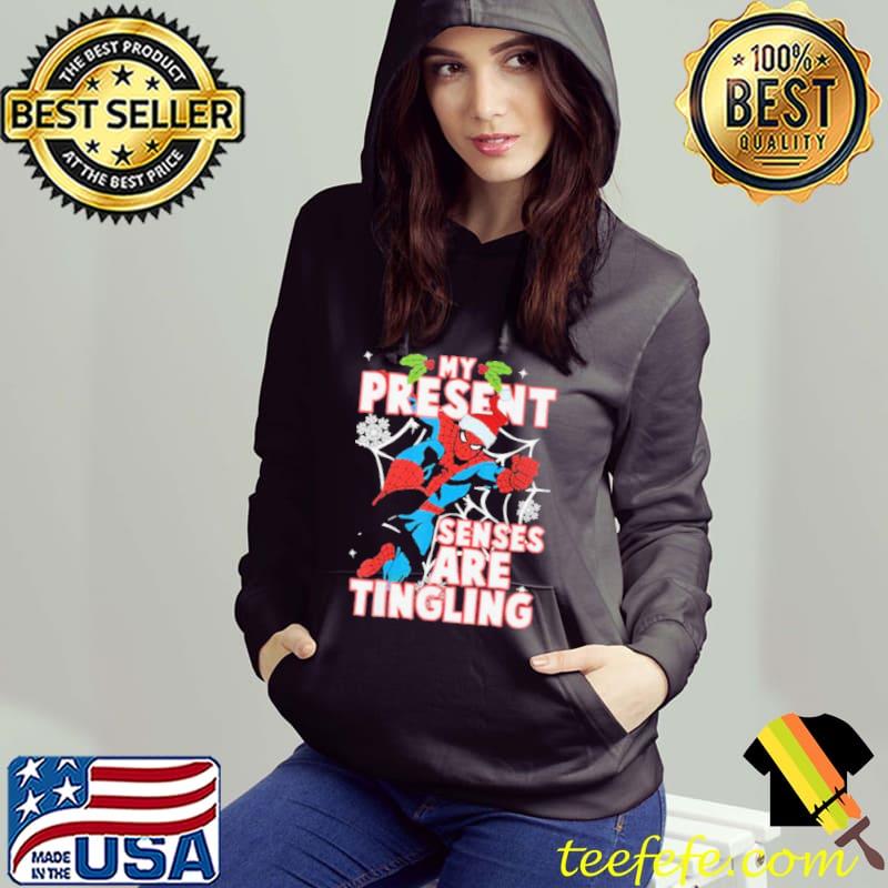 Spider present senses tingling spiderman christmas s Hoodie Spider present senses tingling spiderman christmas s Hoodie