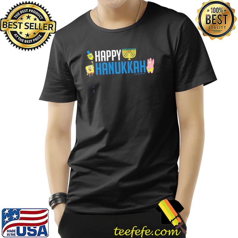 Spongebob squarepants happy hanukkah fleece crewneck shirt