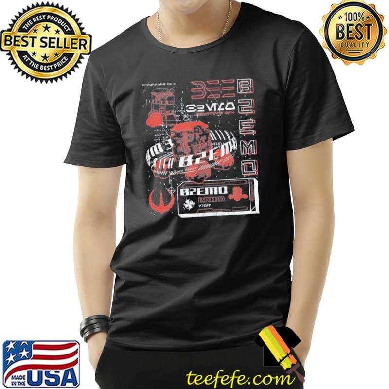 Star wars andor b2emo droid cyber streetwear style shirt