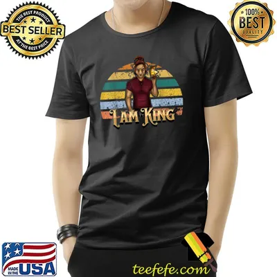 The Lion with a crown i am king vintage sunset T-Shirt