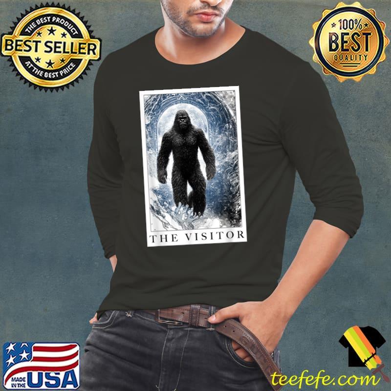 The Visitor Bigfoot Alien Interdimensional Portal T-Shirt Long Sleeve Tee The Visitor Bigfoot Alien Interdimensional Portal T-Shirt Long Sleeve Tee