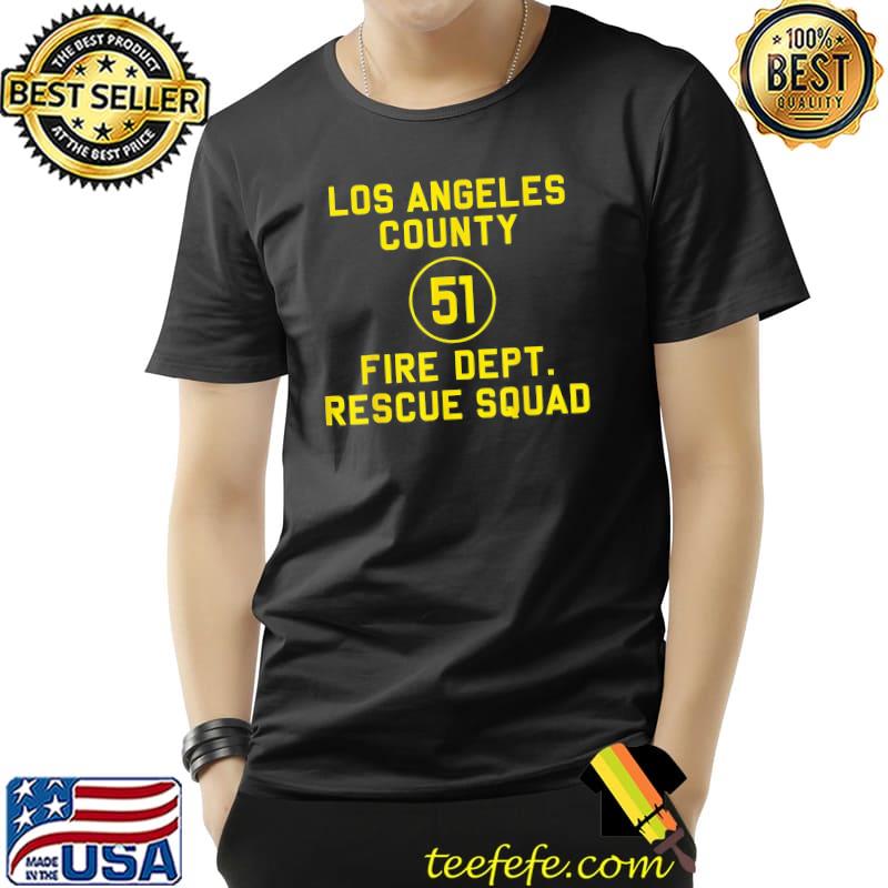 Truck side 51 emergency squad reproduction logo essential shirt