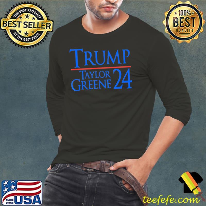 Trump greene 2024 gop maga republican president VP s Long Sleeve Tee Trump greene 2024 gop maga republican president VP s Long Sleeve Tee