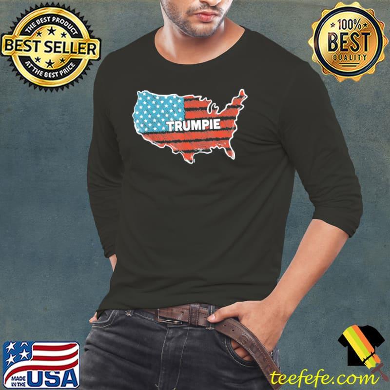 Trumpie antI Biden sucks democrat distressed American flag s Long Sleeve Tee Trumpie antI Biden sucks democrat distressed American flag s Long Sleeve Tee