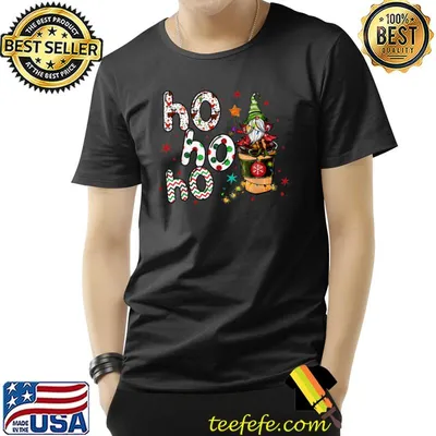 Vintage Ho Ho Ho Christmas Coffee Santa T-Shirt