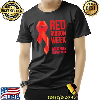 We wear red red ribbon week awareness october drug free shirt