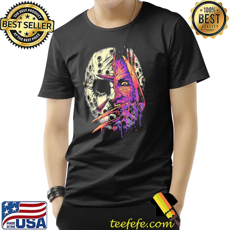 Who wants a slumber party halloween jason voorhees michael myers shirt