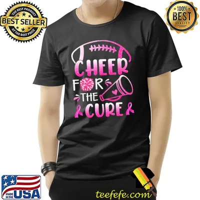 Woman breast cancer awareness cheer for the cure shirt