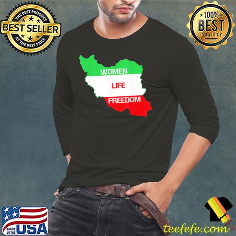 Women life freedom cute iranian flag women of Iran s Long Sleeve Tee Women life freedom cute iranian flag women of Iran s Long Sleeve Tee