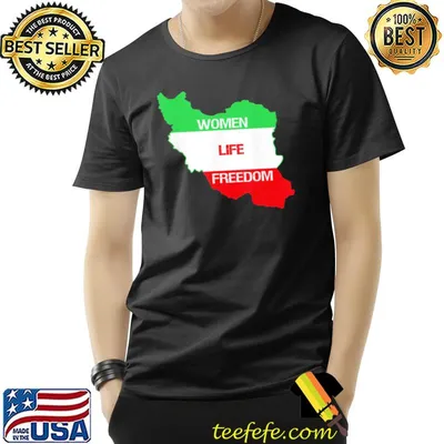 Women life freedom cute iranian flag women of Iran shirt
