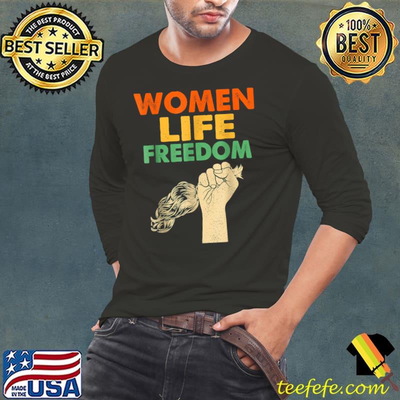 Women Life Freedom Iran Feminist Vintage T-Shirt Long Sleeve Tee Women Life Freedom Iran Feminist Vintage T-Shirt Long Sleeve Tee