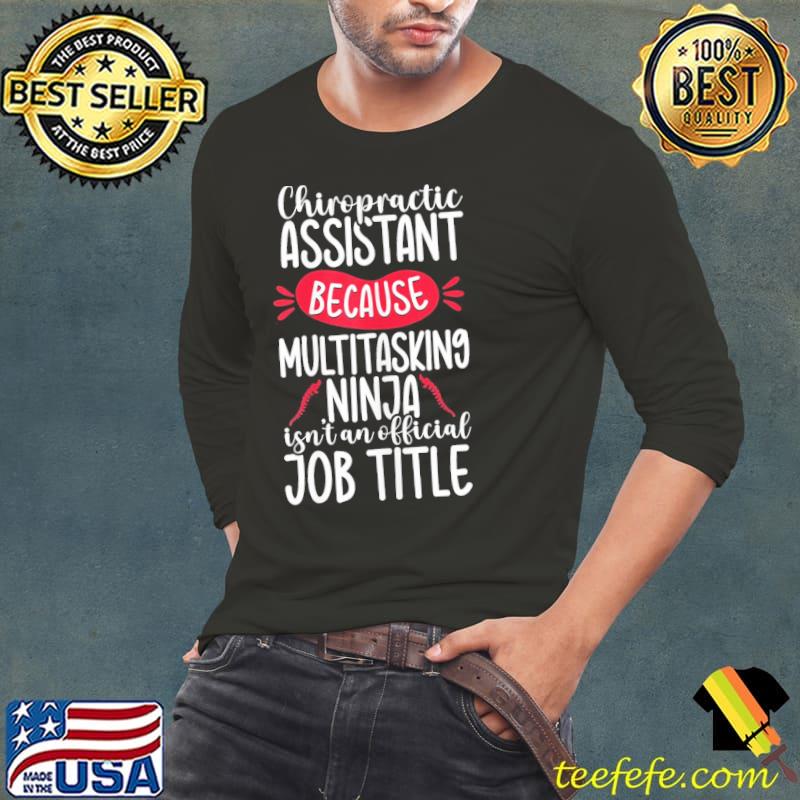 Womens ninja chiropractic assistant chiropractor spine therapy s Long Sleeve Tee Womens ninja chiropractic assistant chiropractor spine therapy s Long Sleeve Tee