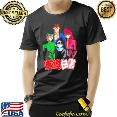 Yuyu hakusho squad anime design shirt