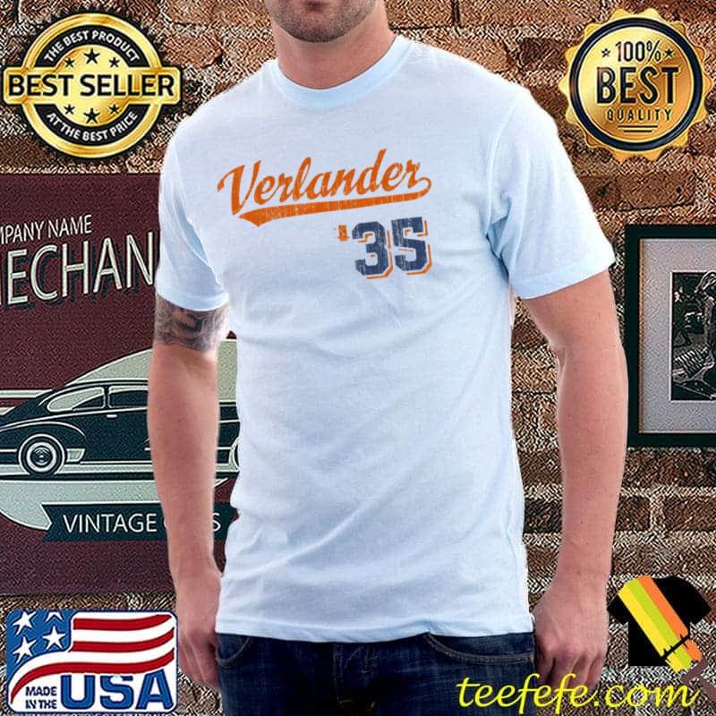 #35 verlander justin verlander script vintage classic shirt #35 verlander justin verlander script vintage classic shirt