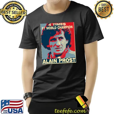 4 times f1 champion alain prost classic shirt