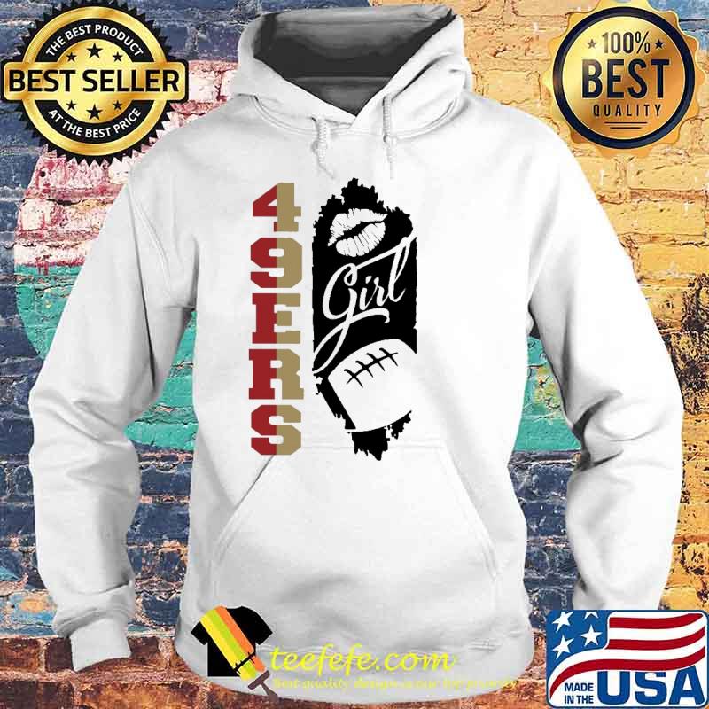49er Girl Lip Baseball Shirt Hoodie 49er Girl Lip Baseball Shirt Hoodie