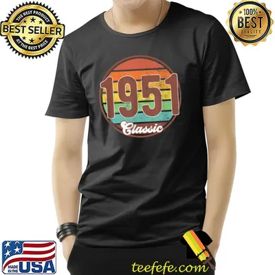 71 Year Old Classic Sunset Vintage 1951 71st Birthday T-Shirt