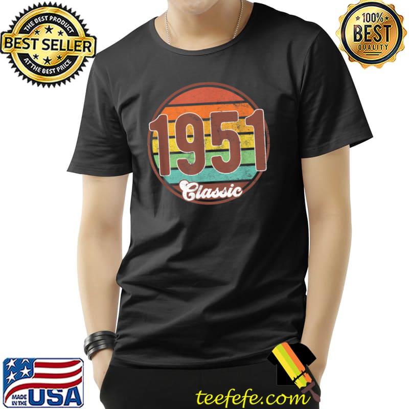 71 Year Old Classic Sunset Vintage 1951 71st Birthday T-Shirt