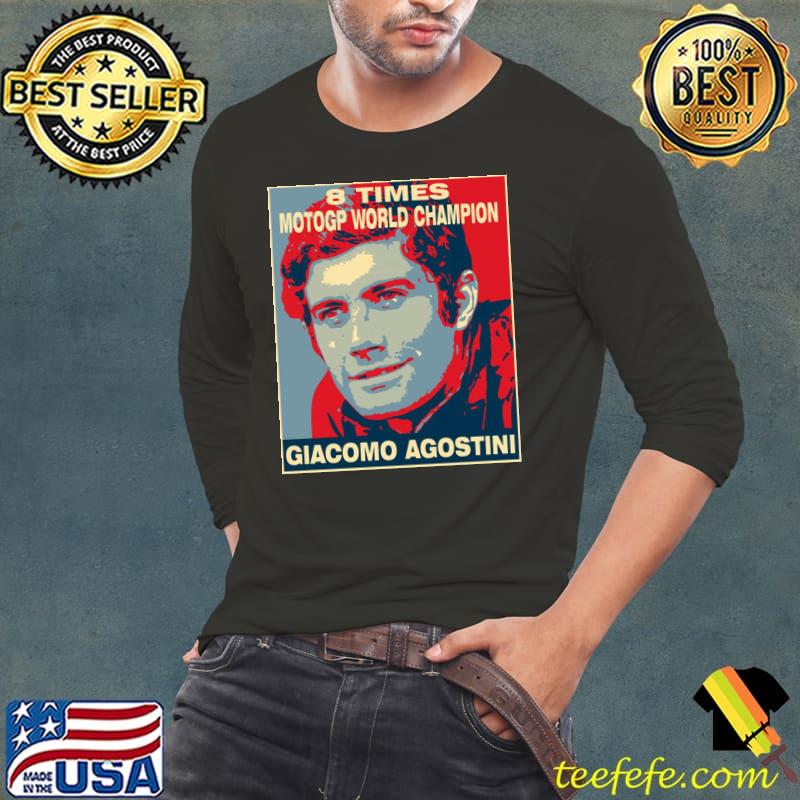 8 times motogp world champion giacomo agostinI classic s Long Sleeve Tee 8 times motogp world champion giacomo agostinI classic s Long Sleeve Tee