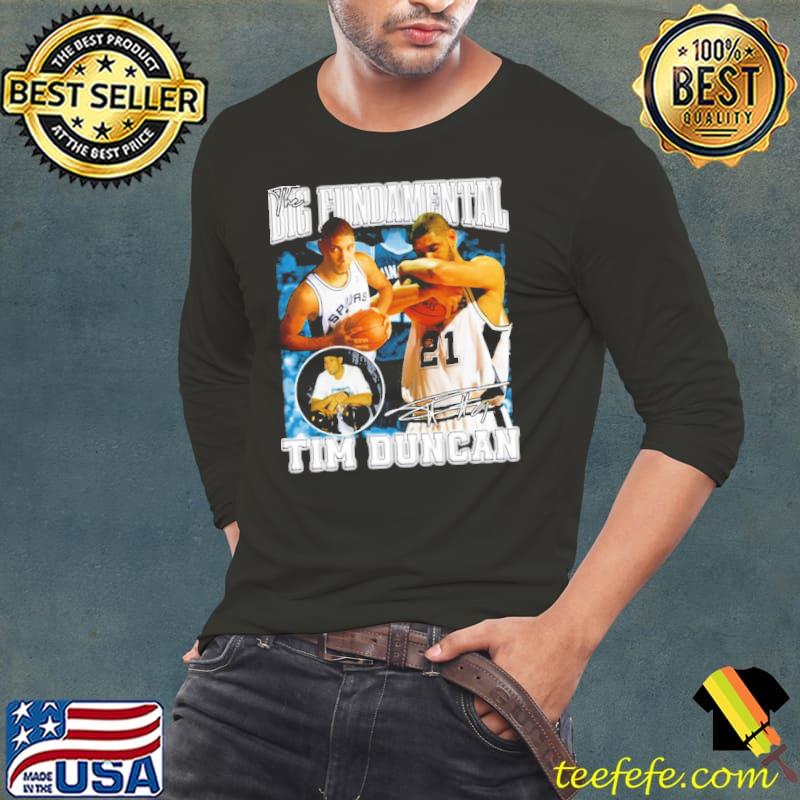 90s basketball legend tim duncan the big fundamental s Long Sleeve Tee 90s basketball legend tim duncan the big fundamental s Long Sleeve Tee