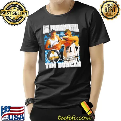 90s basketball legend tim duncan the big fundamental shirt