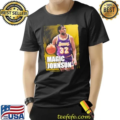 90s design laker legend magic johnson shirt