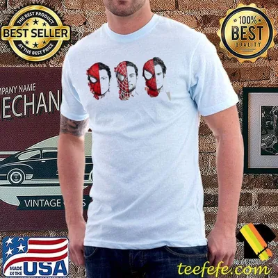 A wonderful drawing of a hollywood actor andrew garfield tom holland spidermans shirt