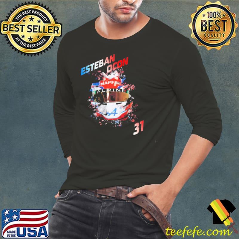 Aesthetic design helmet esteban ocon formula 1 racing classic s Long Sleeve Tee Aesthetic design helmet esteban ocon formula 1 racing classic s Long Sleeve Tee